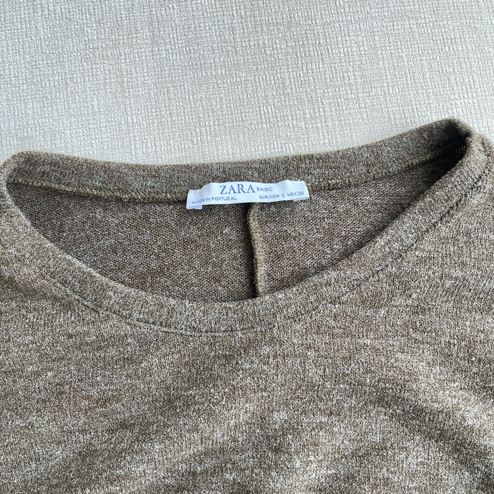 Zara Basic Drawstring Sweater - Picture 3 of 5